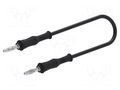 Test lead; 60VDC; 30VAC; 20A; banana plug 4mm,both sides; Len: 2m ELECTRO-PJP PJP2019-200N