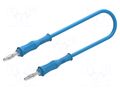 Test lead; 60VDC; 30VAC; 36A; banana plug 4mm,both sides; Len: 2m ELECTRO-PJP PJP2017-200BL