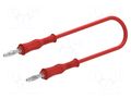 Test lead; 60VDC; 30VAC; 36A; banana plug 4mm,both sides; red ELECTRO-PJP PJP2017-150R