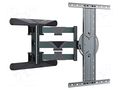 Holder; for wall mounting; 50kg; 40÷80"; black GEMBIRD WM-80STR-01