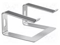 Stand; 5kg; 15.6"; silver; aluminium; 260x225x142mm; laptop GEMBIRD NBS-D1-01