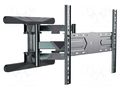 Holder; for wall mounting; 50kg; 40÷80"; black GEMBIRD WM-80ST-01