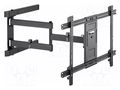 Holder; for wall mounting; 50kg; 37÷80"; black GEMBIRD WM-80ST-05
