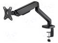 Holder; 9kg; 17÷32"; black; Arm len: 450mm; Dim: 570x480x117mm SAVIO SAVUM-01