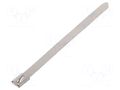 Cable tie; L: 100mm; W: 4.6mm; stainless steel AISI 304; 445N RAYCHEM RPG BU44-100