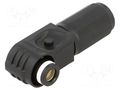 Connector: DC supply; plug; ES-150A; 1.5kV; PIN: 1; IP67; for cable DEGSON ELECTRONICS ESP-150A-35-BK