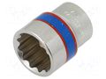 Socket; 12-angles,socket spanner; 17mm; 3/8"; short KING TONY KT-333017M