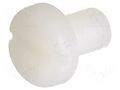 Screw; M5x8; 0.8; Head: cheese head; slotted; 1.3mm; polyamide DREMEC DR8G204M5X8