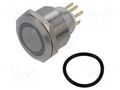 Switch: vandal resistant; Pos: 2; SPDT; 3A/220VAC; 5A/24VDC; IP65 ONPOW GQ25-L-11EJR12VS
