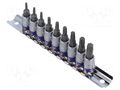 Wrench-set; socket spanner,Torx®; Mounting: 1/4"; 9pcs. KING TONY KT-2109PR