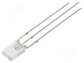 LED; red,blue; rectangular; 2x5x7mm; bicolour; 500÷750mcd; 120° OPTOSUPPLY OSRBPA71C1B