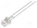 LED; white; 5mm; 10000÷12000mcd; 140°; Front: flat; 3.2÷3.6VDC OPTOSUPPLY OSW47L57E1P