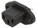 IEC 60320 connector 5091 Connector Outlet 10A F SCHURTER 6182.0001