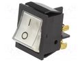 ROCKER; DPST; Pos: 2; OFF-ON; 16A/250VAC; transparent; neon lamp ORNO OR-AE-13179/W/B