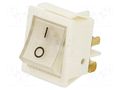ROCKER; DPST; Pos: 2; OFF-ON; 16A/250VAC; transparent; neon lamp ORNO OR-AE-13179/W/W
