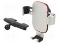 Car holder; silver; mounted in CD slot; snapped-in BASEUS SUYL-J0S
