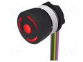 Switch: emergency stop; 22mm; Stabl.pos: 2; NC x2; black; LED; 84 EAO 84-6341.2B40