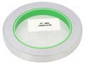 Tape: shielding; W: 12mm; L: 16.5m; Thk: 0.078mm; acrylic conductive IPT AL40C-12MM-16.5M