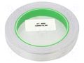 Tape: shielding; W: 15mm; L: 16.5m; Thk: 0.078mm; acrylic conductive IPT AL40C-15MM-16.5M