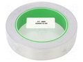 Tape: shielding; W: 25mm; L: 16.5m; Thk: 0.078mm; acrylic conductive IPT AL40C-25MM-16.5M