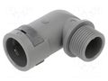 90° angled connector; Thread: PG,outside; polyamide 6; IP54,IP66 PMA I-SVWD-P112GT-11