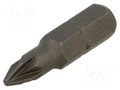 Screwdriver bit; Pozidriv®; PZ1; Overall len: 25mm KING TONY KT-102501Z