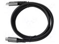 Cable; Thunderbolt 3,Thunderbolt 4,USB 4.0; 1m; 4K,8K; 40Gbps QOLTEC QOLTEC-50669