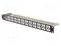 Patch panel; black; Number of ports: 48; Standard: 19"; rack 19" LANBERG PPKS-1248-B