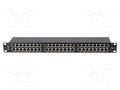 Patch panel; black; Number of ports: 48; Standard: 19"; Cat: 5e LANBERG PPS5-1048-B