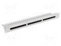 Patch panel; white; Number of ports: 24; Standard: 19"; Cat: 5e LANBERG PPU5-1124-S