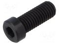 Screw; M10x25; 1.5; Head: cheese head; hex key; HEX 6mm; steel ELESA+GANTER GN7984.3-M10-25-BT