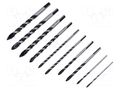 Drill set; for concrete,for metal; concrete,metal,plastic HÖGERT TECHNIK HT6D192