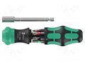Kit: screwdriver; with ratchet; Phillips,Pozidriv®,slot,Torx® WERA WERA.05051519001