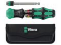 Kit: screwdriver; Phillips,slot; Kraftform Kompakt 25; case WERA WERA.05051515001