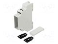 Enclosure: for DIN rail mounting; Y: 90mm; X: 18mm; Z: 65mm; ABS KRADEX ZD1001JB0ABSV0