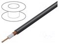 Wire; 1x0.5mm2; shielded,braid made of copper wires; black; 49V TASKER TAS-C1050
