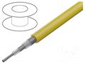Wire: coaxial; RG58A/U; 1x20AWG; stranded; Cu; PVC; yellow; 152m BELDEN 9222.004500