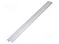 Profiles for LED modules; white; 1m; SKIRT10; aluminium TOPMET TOP-SKIRT10/WH-1M