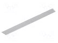 Cover for LED profiles; transparent; 1m; Kind of shutter: A1 TOPMET TOP-J6000816