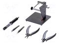Kit: general purpose; Kit: desoldering pump,tweezers,pliers; ESD PIERGIACOMI PG-KDS-1