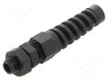 Cable gland; with strain relief; M8; 1.25; IP68; polyamide; black TAKACHI TKC-RSP8-4B