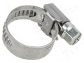 Worm gear clamp; W: 9mm; Clamping: 12÷20mm; steel; WD9; W2 KALE WD9-12-20-C7-W2