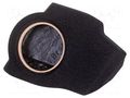 Car loudspeaker enclosure; MDF; black; 200mm; Grooving: 224mm BASSER OBGL.RENAULT.03