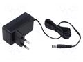 Accessories: power supply; 70x40x27.5mm; black; 0÷40°C; 12VDC DAHUA PFM320-010EN