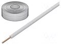 Wire; H07V-U; 10mm2; wire; Cu; PVC; white; 450V,750V; 100m; CPR: Eca ELTRIM H07V-U-1000-WH