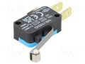 Microswitch SNAP ACTION; 6A/250VAC; with lever (with roller) EMAS T0-MK1MIM2
