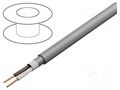 Wire: control cable; SUPER-PAAR-TRONIC-C-PUR; 1x2x0.75mm2; grey HELUKABEL SPT-C-PUR1X2X0.75