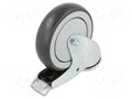 Transport wheel; Ø: 125mm; W: 27mm; H: 157mm; torsional; 120kg COLSON BDPE-1255-5000