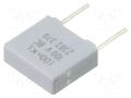 Capacitor: polyester; 0.1uF; 63V; 100VDC; 5mm; ±10%; 7.2x2.5x6.5mm VISHAY BFC237021104