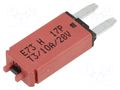 Fuse: resettable; 10A; 28VDC; automotive; MINI GLOSO E73-10H-8-01